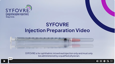 Video thumbnail: Preparing SYFOVRE for Administration — injection preparation guidance